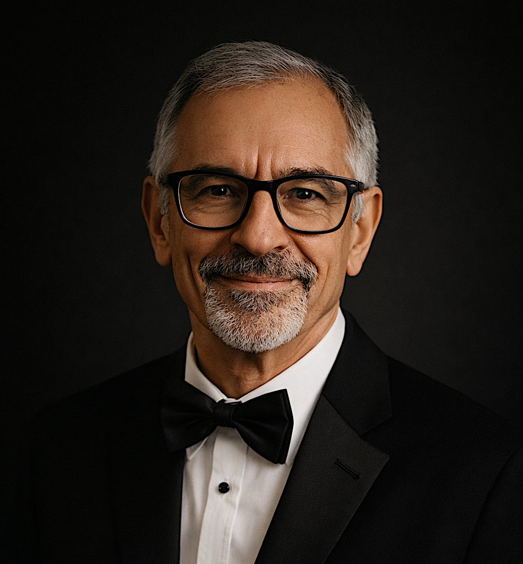 Formal portrait of cinematic composer Yves Stilmant